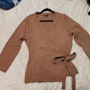 J CREW Wrap Cardigan (brown/tan)